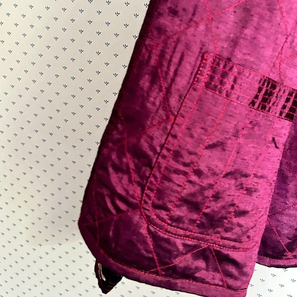 Yak Magik Patchwork Reversible Jacket XS Silk Boho Blazer Nepal Quilted - Picture 7 of 9